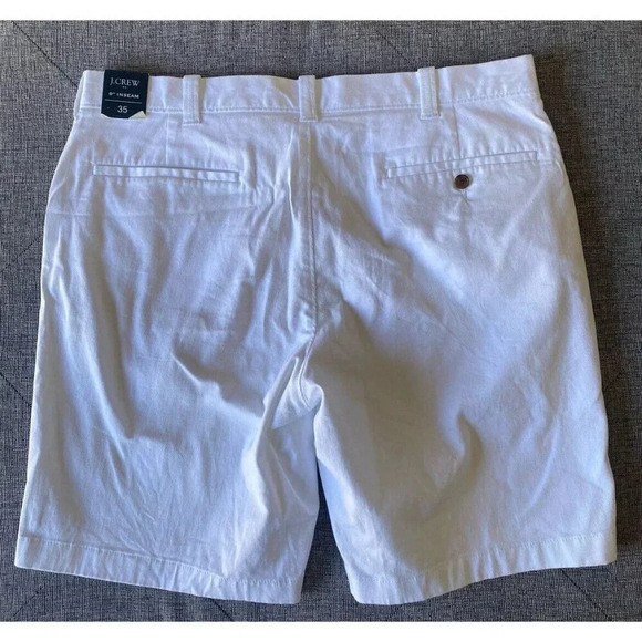 NWT - J.Crew Men's 9" Stretch Chino Short, White, 35 Waist - Picture 5 of 9